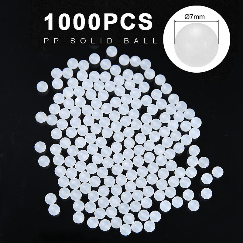 1000 قطعة 7 مللي متر PP البلاستيك الصلبة كرات مجموعة متعددة الأغراض الأجهزة محامل أجزاء ل حامل دقيق مزلاق الأدراج