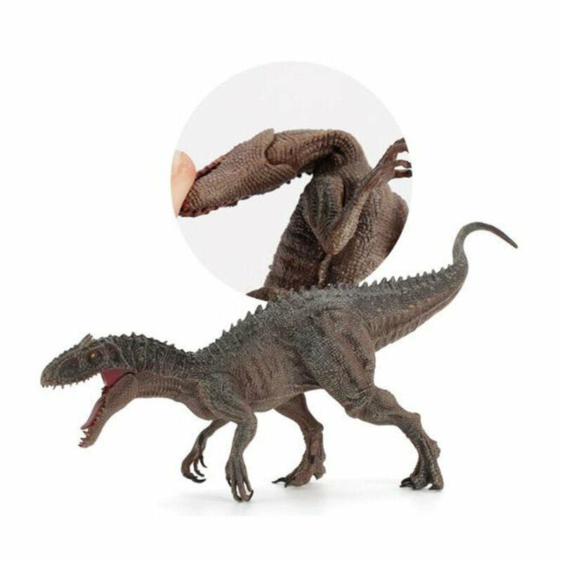 لعبة على شكل ديناصور لينة البلاستيك بولي كلوريد الفينيل الحيوان محاكاة Tyrannosaur نموذج الفم يمكن فتحها ومغلقة غرفة سطح المكتب الديكور لعبة
