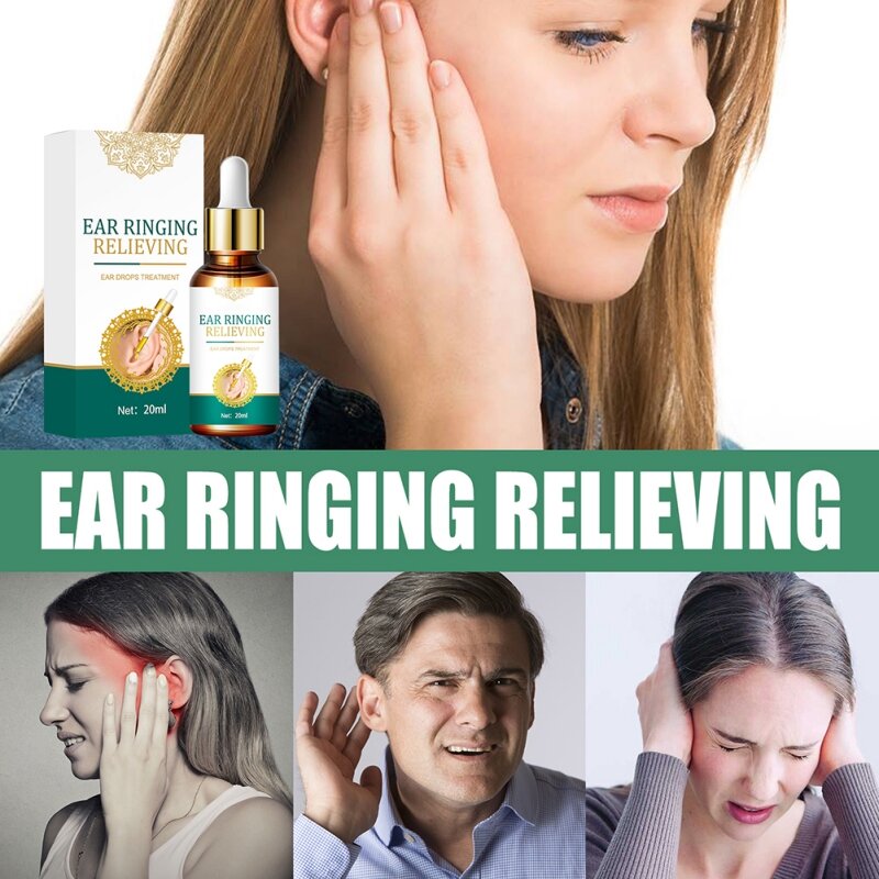 20 مللي في الأذن رنين تخفيف قطرات العلاج الثابت السمع طنين أعراض وجع الأذن تخفيف الصحة الجمال Maquiagem الرعاية