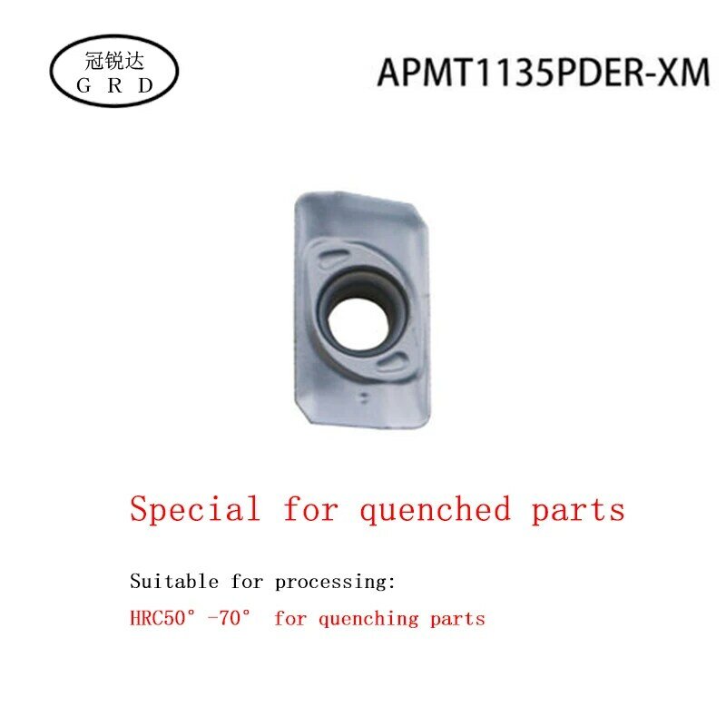 ملحقات عالية الجودة, APMT1135 APMT1604 عالية الجودة ملحقات الحديد الزهر APMT1135PDER APMT1604PDER XM H2 M2 blade HRC 70 ° كربيد إدراج