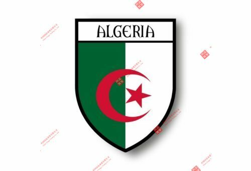 ملصقات شخصية شارات تذكارية فينيل سيارة درع مدينة العلم العالم كريست الجزائر سيارة ملصق الديكور المحمول
