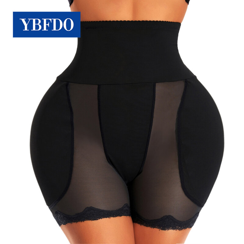 YBFDO ملابس داخلية مبطن الورك بعقب رافع سراويل عالية مدرب خصر للنساء البطن تحكم محدد شكل الجسم الورك محسن الفخذ سليم