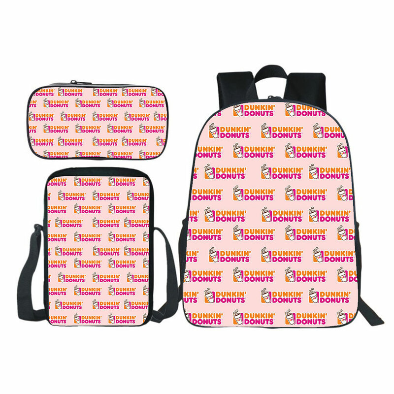 العصرية Charli Damelio ظهره 3 قطعة/مجموعة قماش حقيبة المدرسة الفتيات عارضة Mochilas Bookbag الأولاد محمول حقائب الظهر النساء