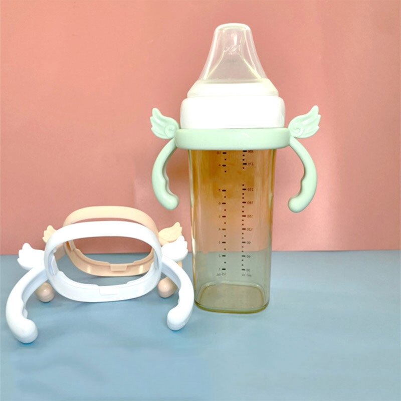 BPA الحرة الكلاسيكية الوليد زجاجة قبضة مقبض متوافق سيليكون مقابض ل Hegen زجاجة حجم الطفل زجاجة تستخدم في الرضاعة الملحقات