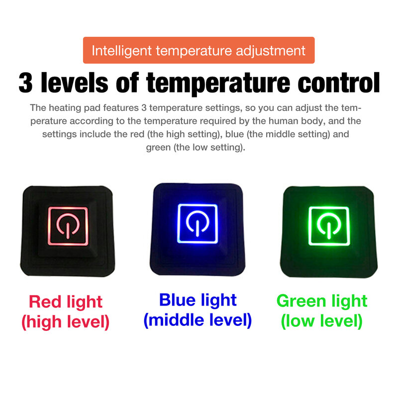 لوحة التدفئة الكهربائية ساخنة الرقبة التفاف مع 3 إعدادات درجة الحرارة دعم التدفئة الرقبة الأقواس