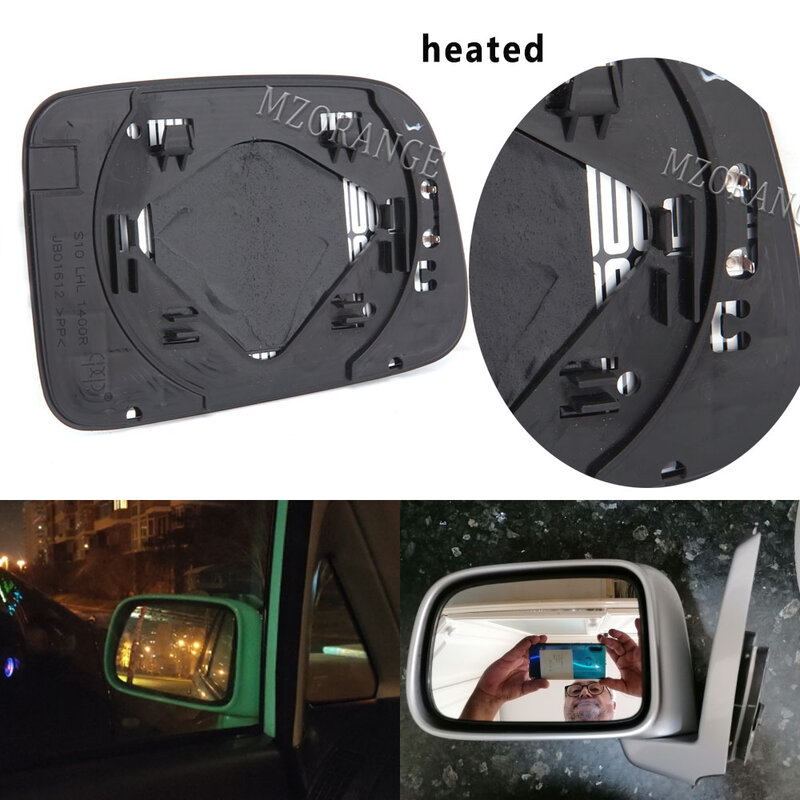 مرآة سيارة لهوندا ، غطاء الرؤية الخلفية الجانبية ، عدسة زجاجية ، باب ساخن الجناح الخارجي ، هوندا CRV ، CR-V ، RD1 ، RD5 ، RD6 ، RD7 ، 2002 ، 2003 ، 2004 ، 2005 ، 2006