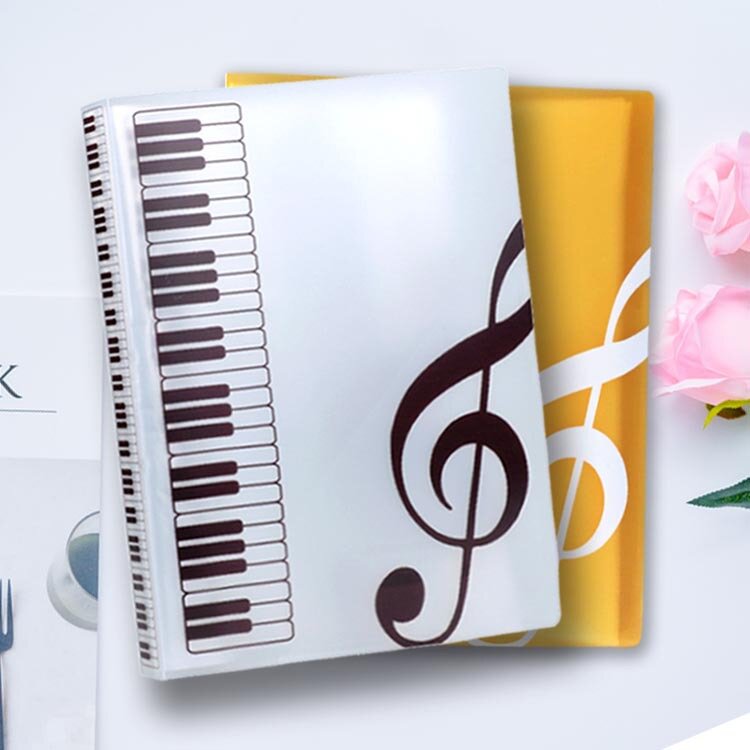 1 قطعة A4 الإبداعية الموسيقى التدريس اللوازم 40 طبقة الموسيقى البيانو النتيجة مجلد ملفات مدرسة الموضة الموسيقى تعلم الإيداع المنتجات