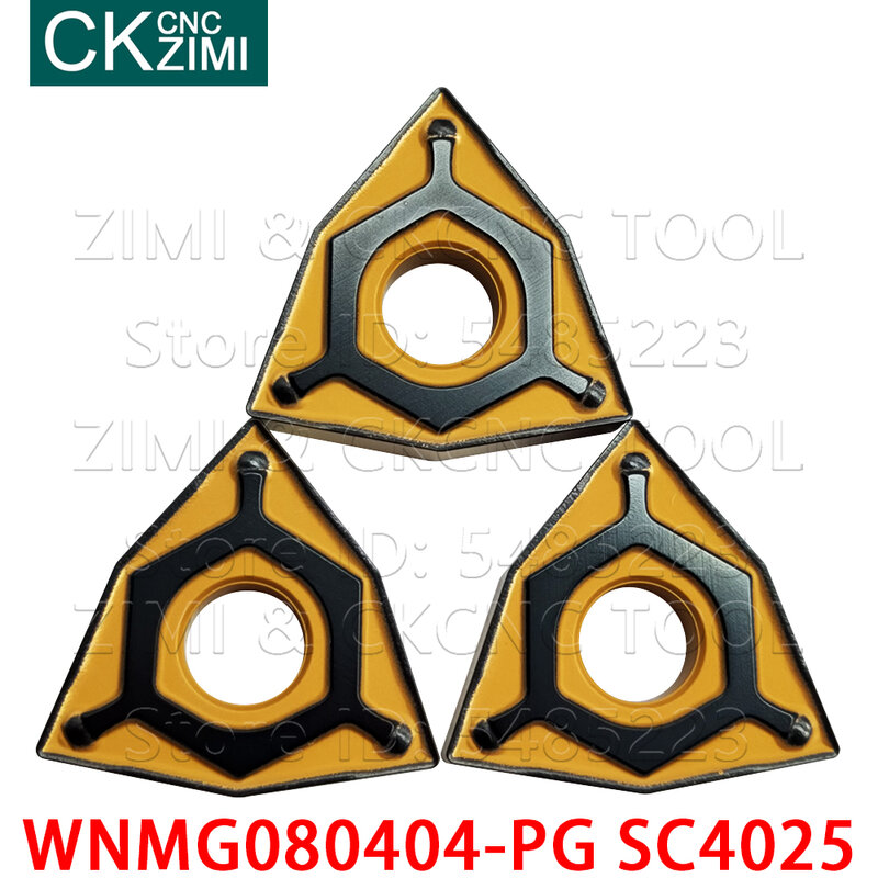 WNMG080404-PG SC4025 WNMG080408-PG SC4025 كربيد الخشب تحول أدوات CNC المعادن مخرطة أدوات عالية الجودة WNMG للصلب