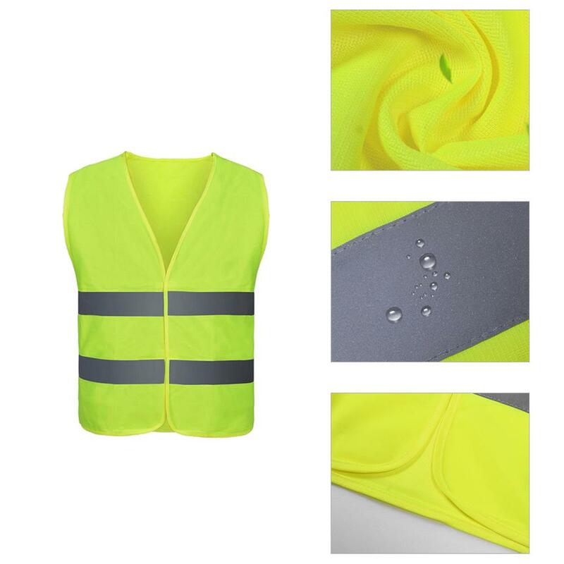 سلامة الملابس سترة عاكسة ملابس العمل حركة المرور البناء وضوح عالية يوم تحذير السلامة سترة