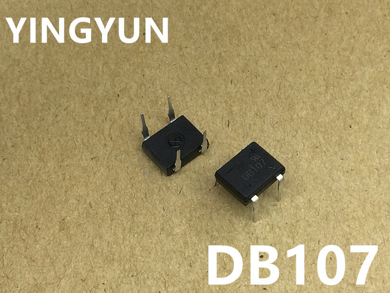20 قطعة/الوحدة DB107 DIP-4 1A 1000 فولت مرحلة واحدة ديود المعدل جسر جديد الأصلي