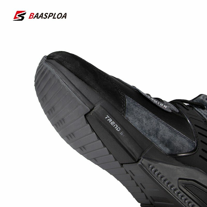 الرجال أحذية الشتاء أحذية قطنية جلد مقاوم للماء الرجال الدافئة عدم الانزلاق رجالي حذاء للسير مسافات طويلة حجم 41-46 BaasPloa 2021 جديد وصول