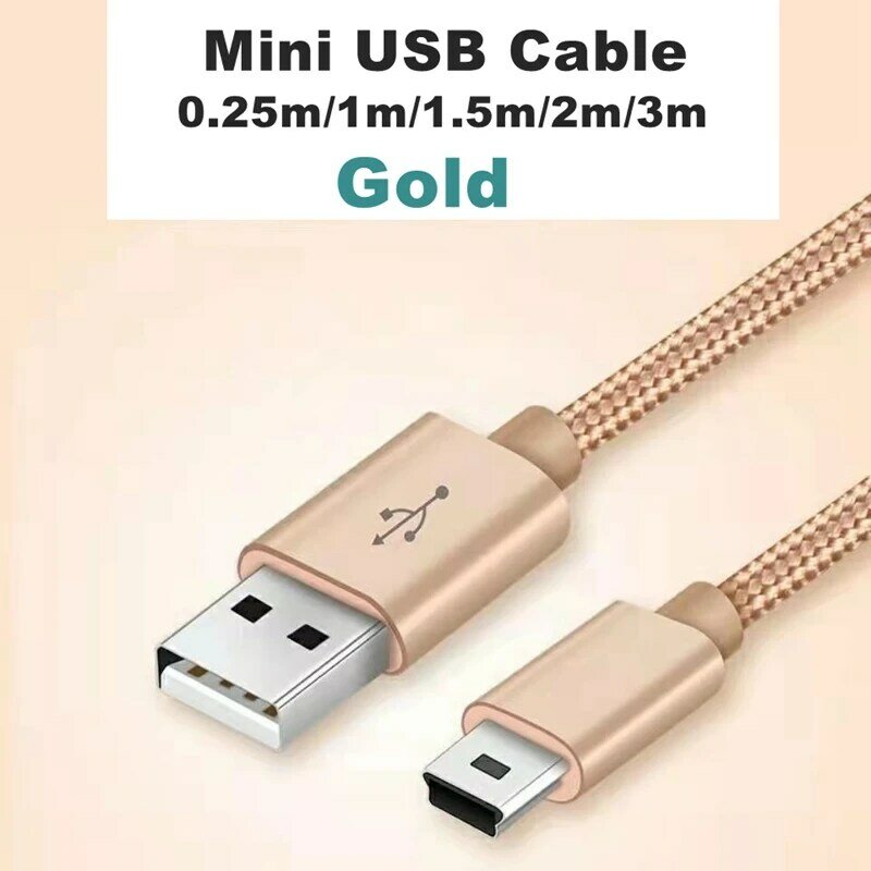 3 M 1M 0.25M البسيطة USB 5 دبوس كابل البسيطة USB إلى USB سريع شاحن بيانات كابل قصير ل MP3 MP4 لاعب جهاز تسجيل فيديو رقمي للسيارات GPS كاميرا رقمية HDD