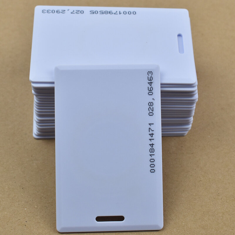 25 قطعة/الوحدة 125 كيلو هرتز تتفاعل EM ID بطاقة سميكة نظام التحكم في الوصول بطاقة بطاقة تتفاعل مع 18 رمز الداخلية