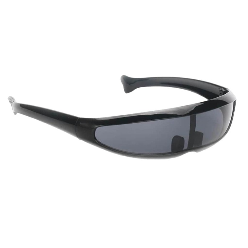 مضحك البلاستيك اللون مرآة واحدة عدسة قناع النظارات الشمسية Cyclops تأثيري نظارات تأثيري نظارات