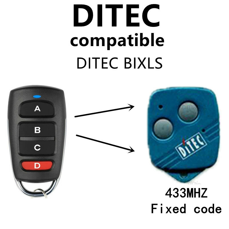 DITEC GOL4C استبدال جهاز التحكم عن بعد استنساخ 433.92/433MHz رمز ثابت مفتاح fobs