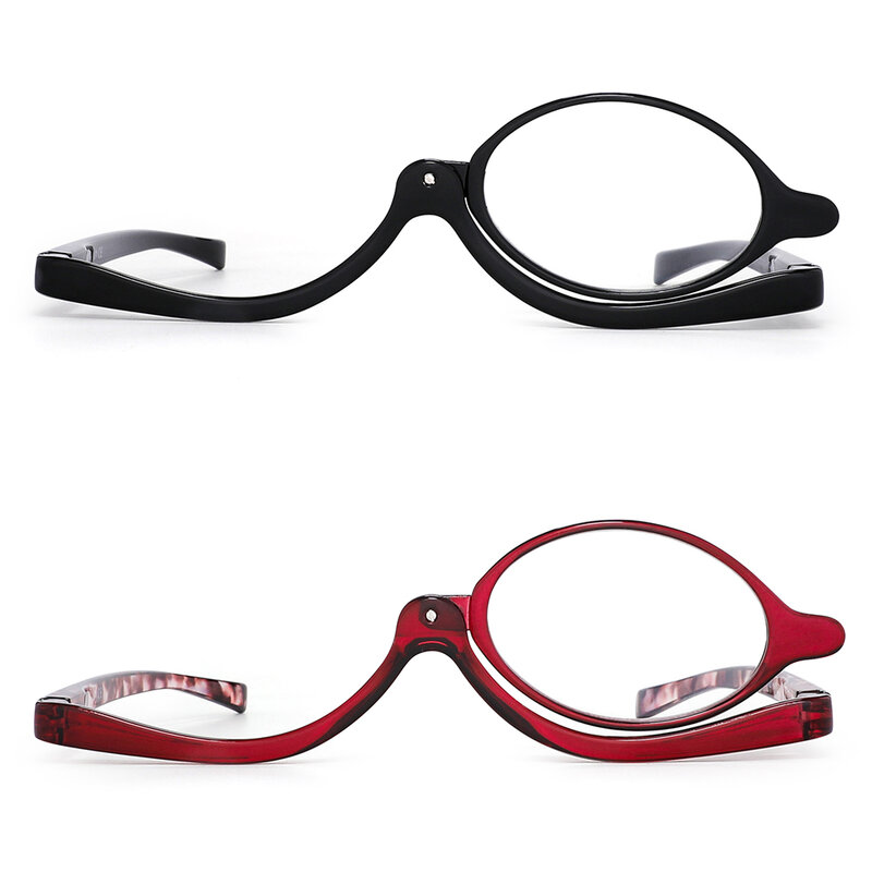 JM-نظارات قراءة للمكياج للنساء ، عدسات مكبرة ، قابلة للقلب