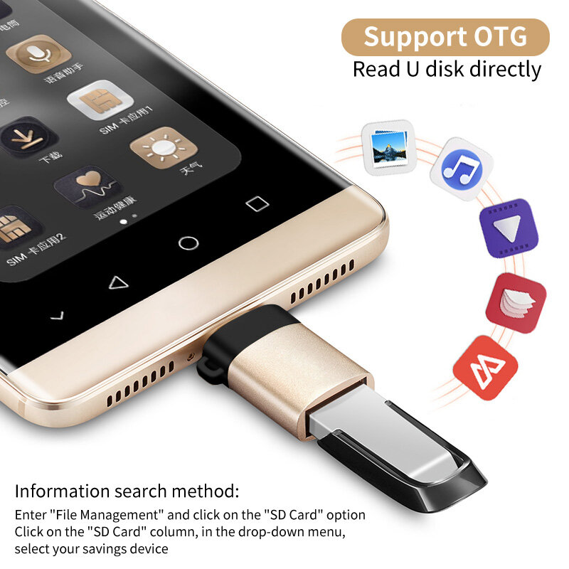 LMDAOO USB C OTG محول سريع USB 3.0 إلى نوع C محول ل MacbookPro شاومي هواوي USB صغير محول نوع-C OTG كابل محول