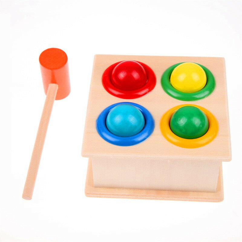 لعبة الهامستر الخشبية لعبة للأطفال ، صندوق مطرقة الكرة ، التعلم المبكر ، ألعاب تعليمية ، متعة اللعب ، 1Set