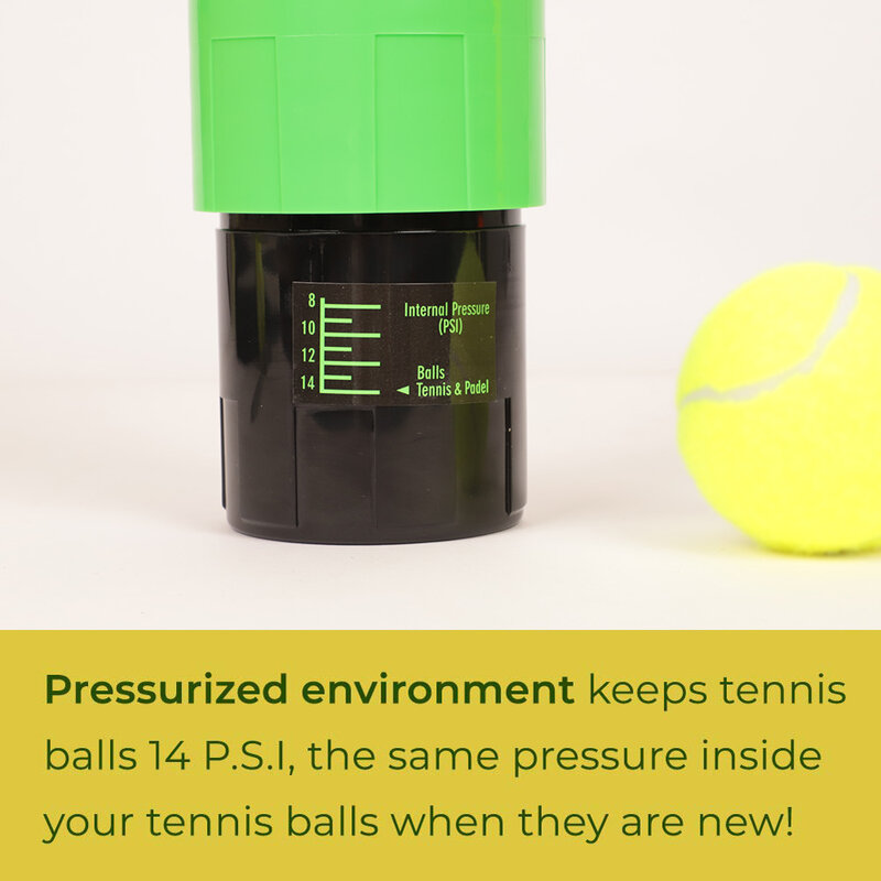 حافظة كرة التنس ، تخزين كرة التنس المضغوط الذي يحافظ على كذاب الكرات الجديدة