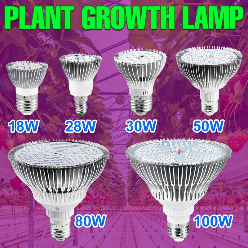 220 فولت LED تنمو لمبة الطيف الكامل ضوء النبات E27 فيتو مصباح E14 Fitolamp ل الدفيئة المائية الزهور الشتلات Phytolamp