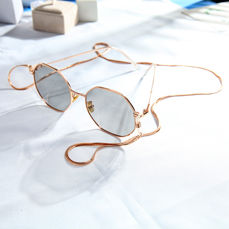 MOPAI Normcore قناع النظارات الشمسية سلاسل للنساء Multistyle الحديد النحاس الفضة اللون نظارات سلاسل مجوهرات الأزياء بالجملة