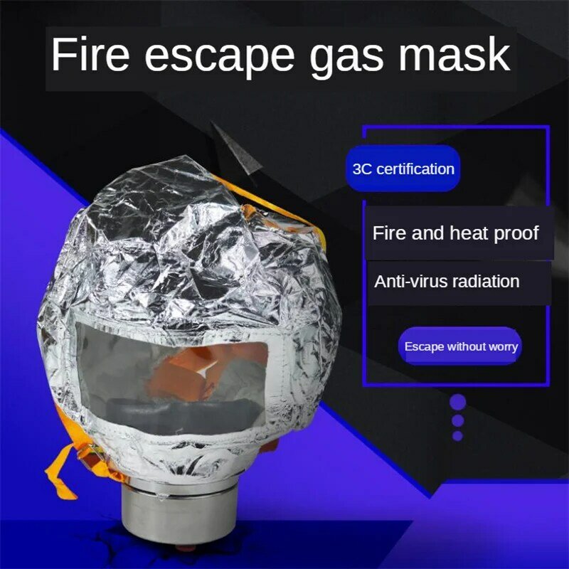 النار Eacape الطوارئ الهروب هود ، التنفس الذاتي الإنقاذ ، قناع الغاز ، الدخان واقية ، غطاء الوجه ، الشخصية ، PM016