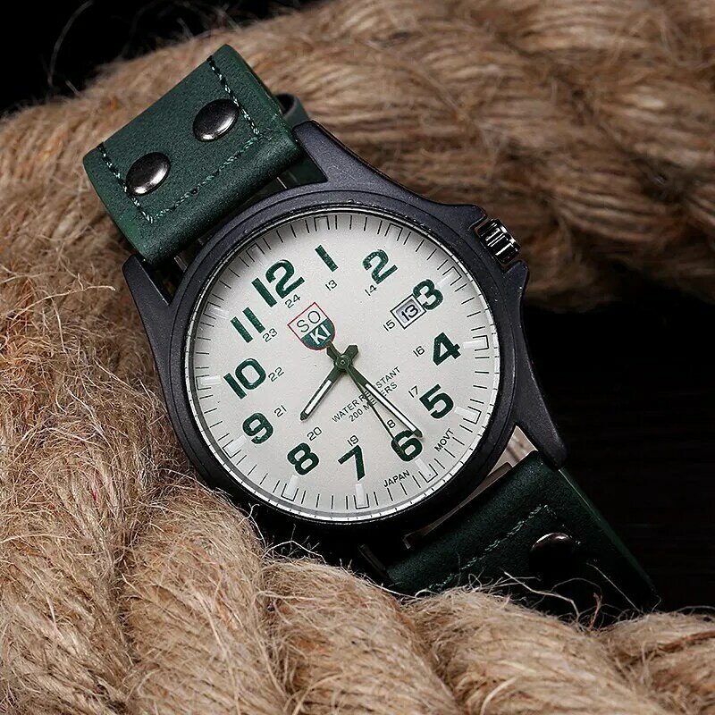 حزام من الجلد عادية عدد الطلب كوارتز ساعة اليد موضة الرجال الساعات للرجل بسيط الرياضة نمط الذكور ساعة relogio masculino
