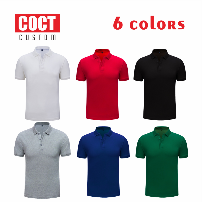 COCT-قميص بولو بأكمام قصيرة 2020 ، جودة عالية ، شعار شخصي مخصص مطرز للرجال والنساء
