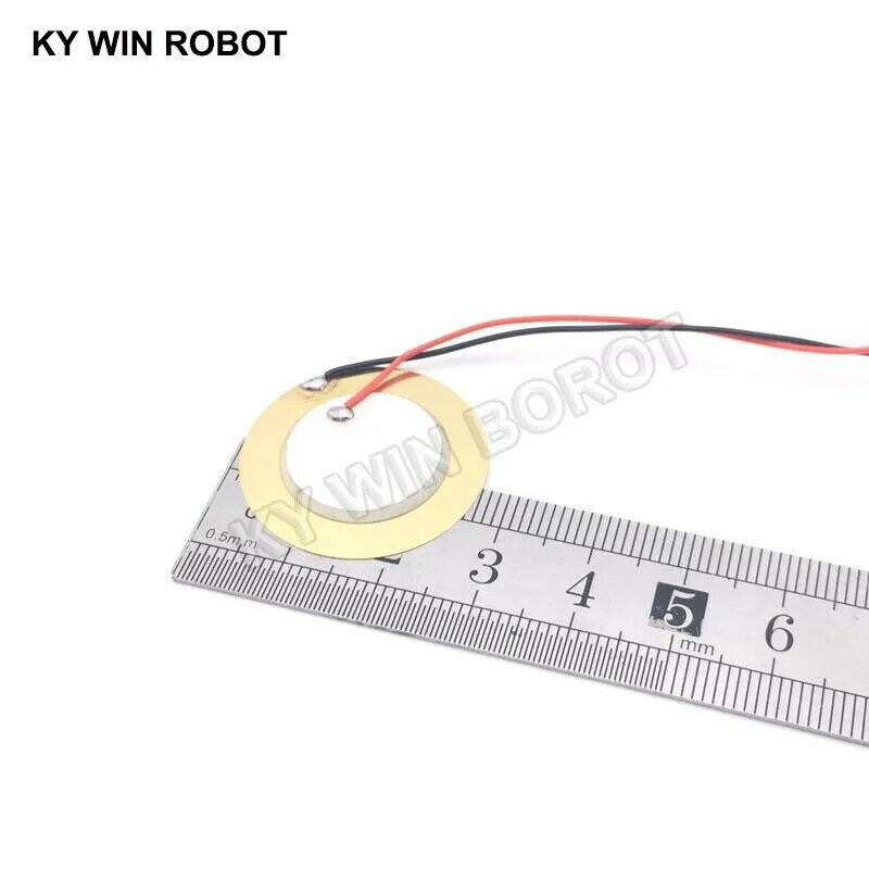 10 قطعة كهرضغطية بيزو السيراميك رقاقة لوحة ضياء 27 مللي متر ل الطنان مكبر الصوت