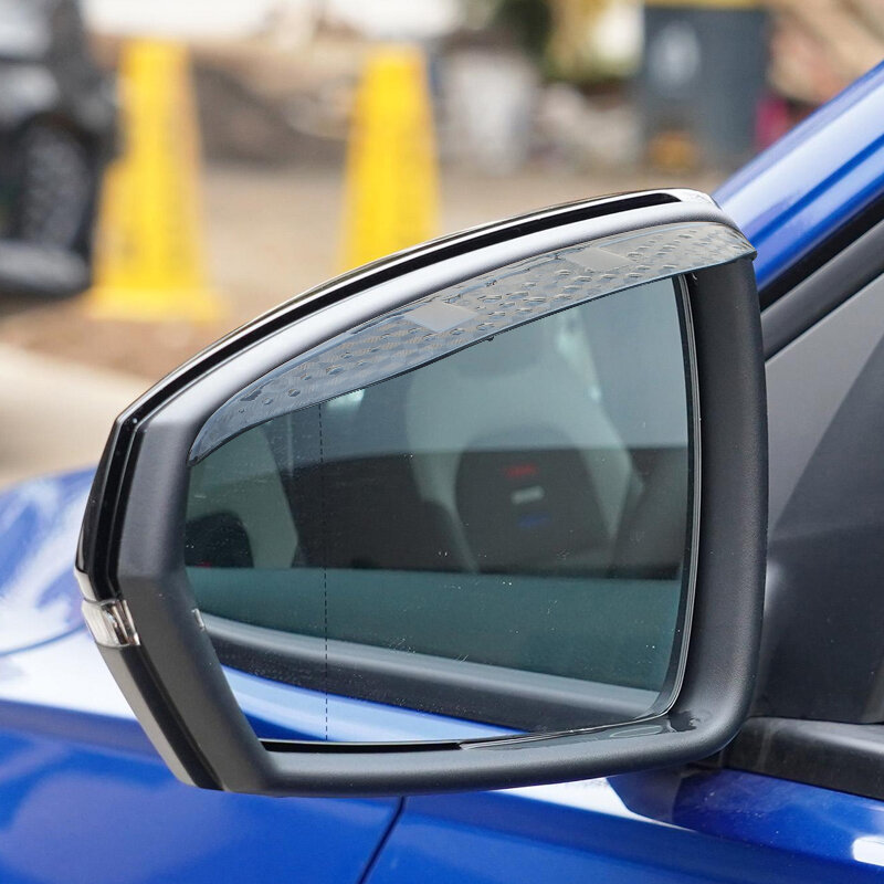 2 قطعة سيارة التصميم لسكودا Octiva 5E 1Z 2007-presentألياف الكربون مرآة الرؤية الخلفية الحاجب المطر درع مكافحة المطر قناع اكسسوارات