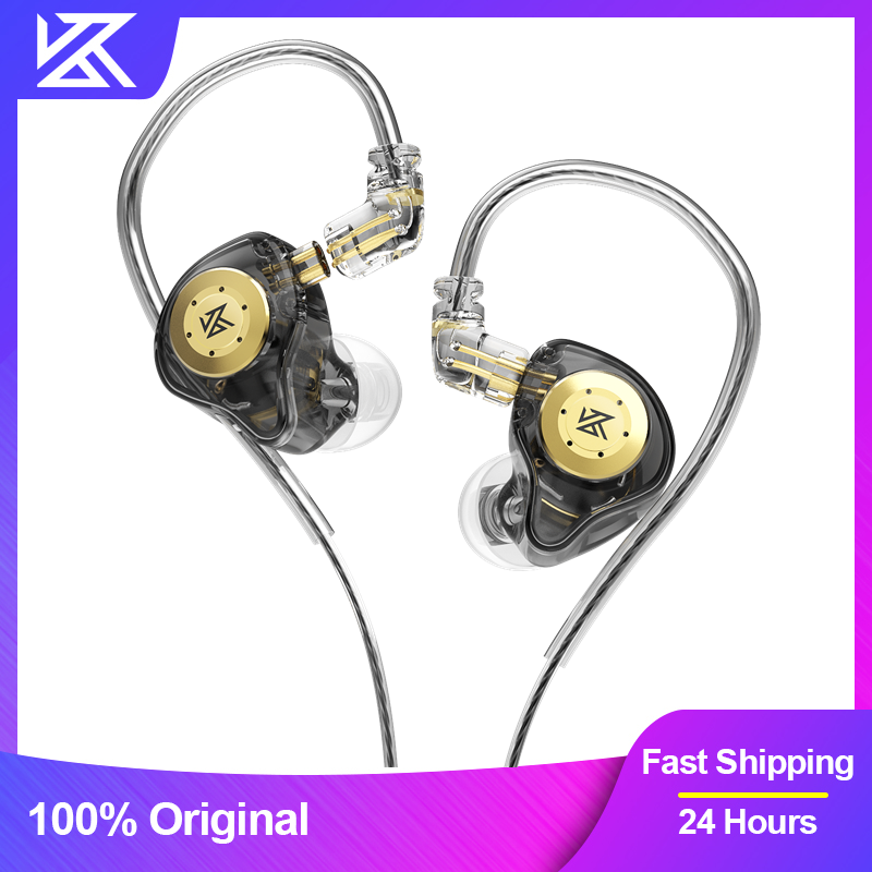 KZ EDX Pro سماعات أذن ديناميكية داخل الأذن HiFi سماعات أذن بأسلاك ستيريو لعبة ستيريو سماعات أذن مزودة بخاصية إلغاء الضوضاء