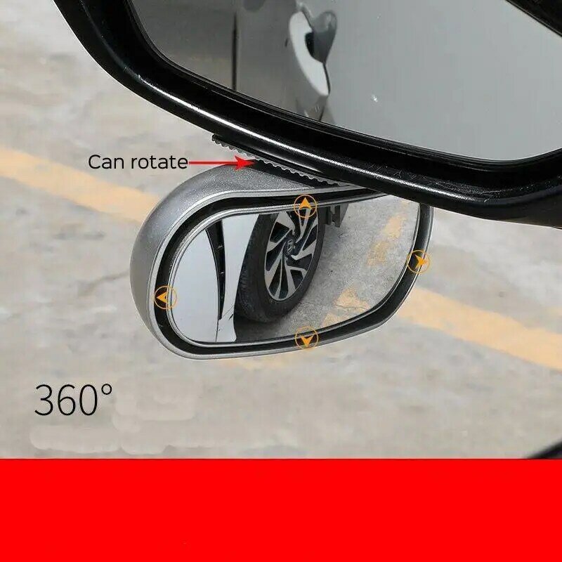 360 درجة عصا على الرؤية العمياء مرآة سيارة عكس وقوف السيارات زاوية واسعة محدب مرآة الرؤية الخلفية مساعدة اكسسوارات السيارات
