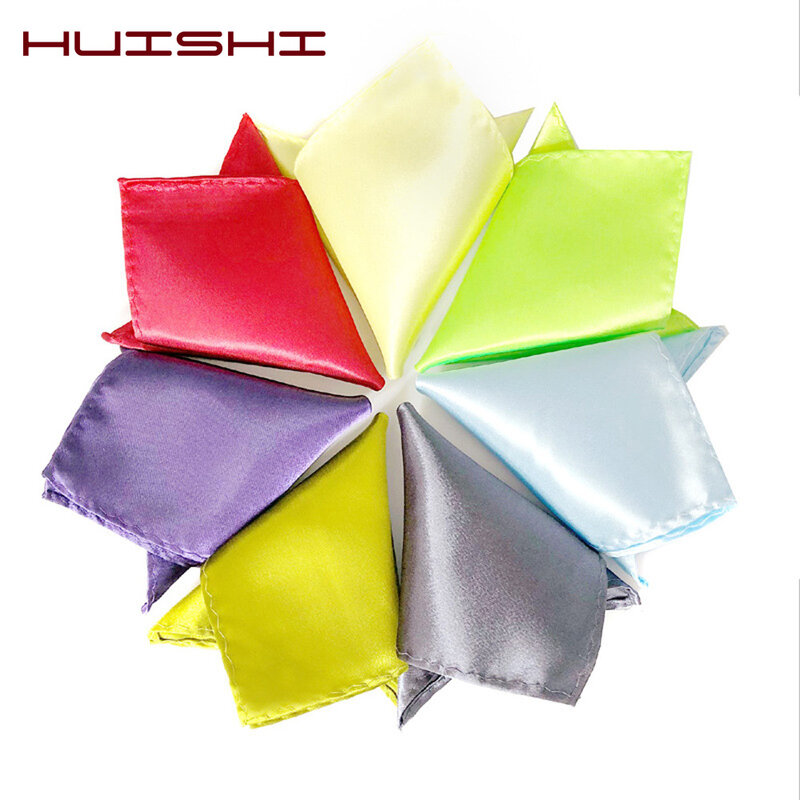HUISHI-بدلة مناديل للرجال ، أبيض ، وردي ، جيب ، منشفة مربعة ، إكسسوارات ذكرى الزواج ، مأدبة الزفاف ، تجاري ، أسود ، أحمر وأزرق