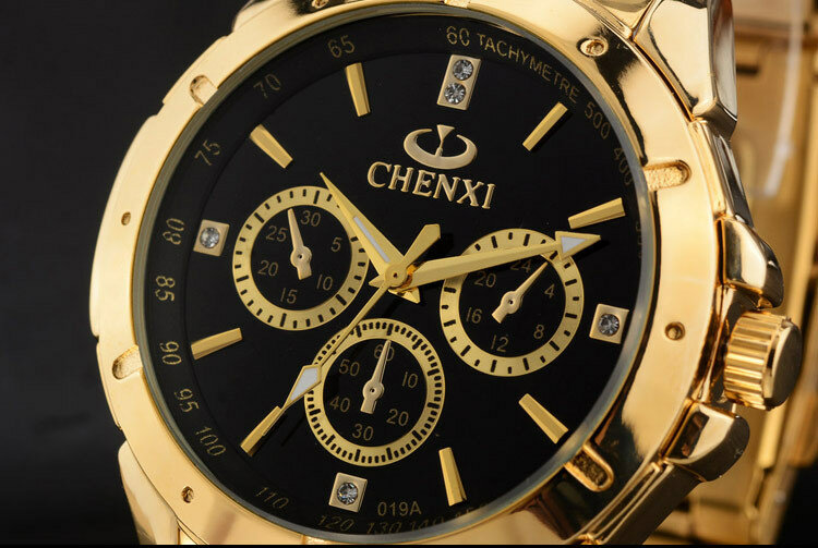 ساعات رجالي من أفضل العلامات التجارية الفاخرة Chenxi ساعة رجالي ساعات ذهبية ساعات رجالي من الفولاذ المقاوم للصدأ relogio masculino horloge mannen