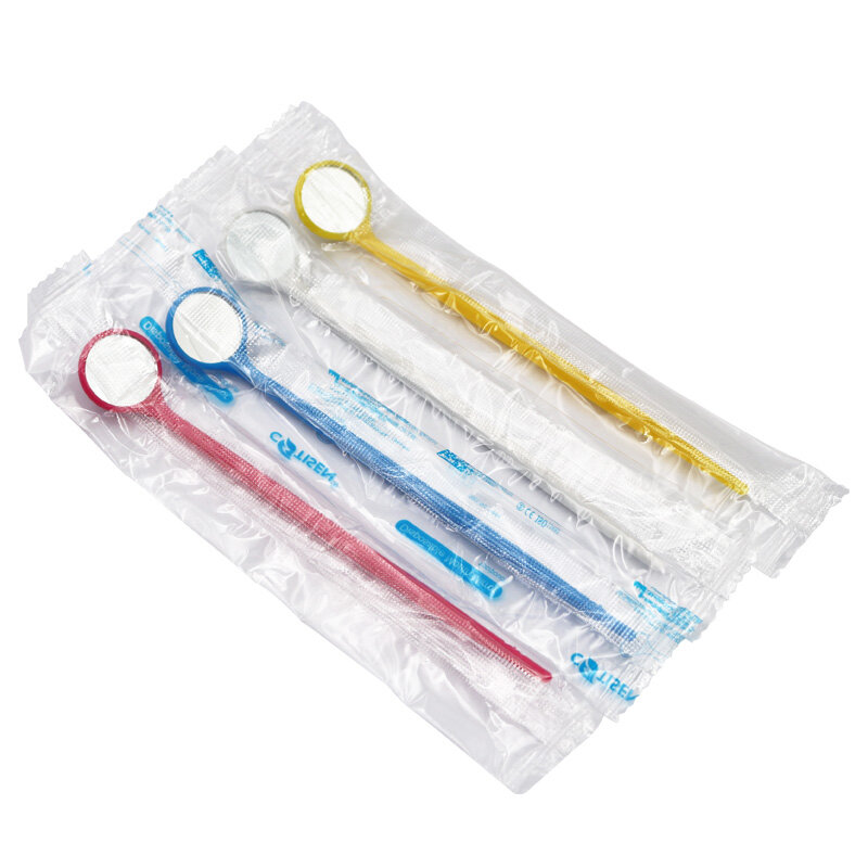 1 قطعة البلاستيك المتاح مرآة أسنان متعددة الوظائف عاكس فحص داخل الفم تجويف النظافة الرعاية الأسنان تبييض أداة