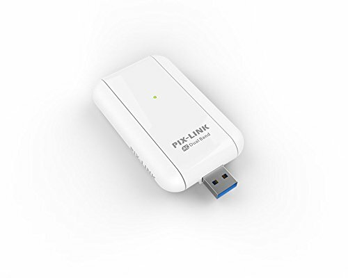 PIXLINK واي فاي محول AC600 لاسلكي متعدد الموجات USB محول 2.4G / 5G واي فاي دونغل بطاقة الشبكة مع هوائيات مزدوجة عالية مكاسب