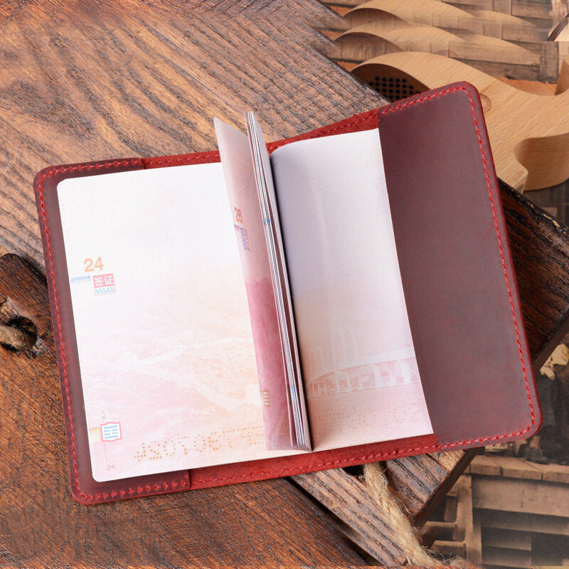 حافظة لكوسوفو من الجلد الأصلي موديل 100% مزودة بجوازات سفر وجوازات سفر مصنوعة من الجلد والحبوب الكاملة