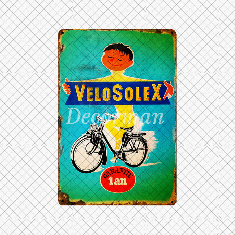 [ديكورمان] فيلو سولكس فرنسا دراجة معدنية تسجيل مخصص جدار بوزر الحديد اللوحة حانة غرفة بار فندق ديكور LTA-2033