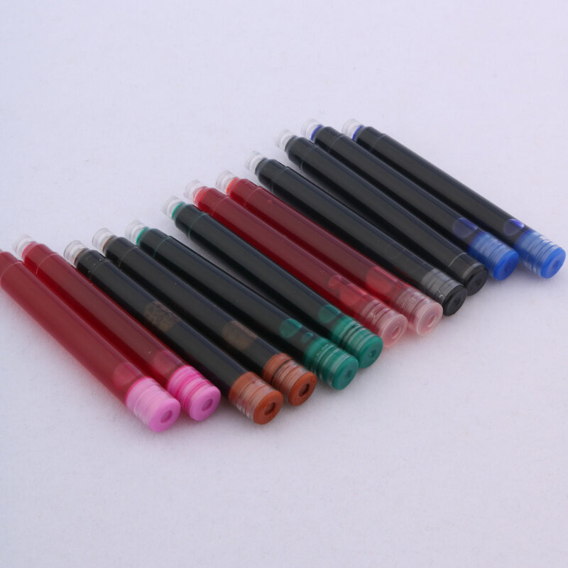عالية الجودة 25 قطعة قلم حبر عبوات الحبر 2.6 مللي متر القلم خراطيش الحبر الأعمال مكتب اللوازم المدرسية الكتابة