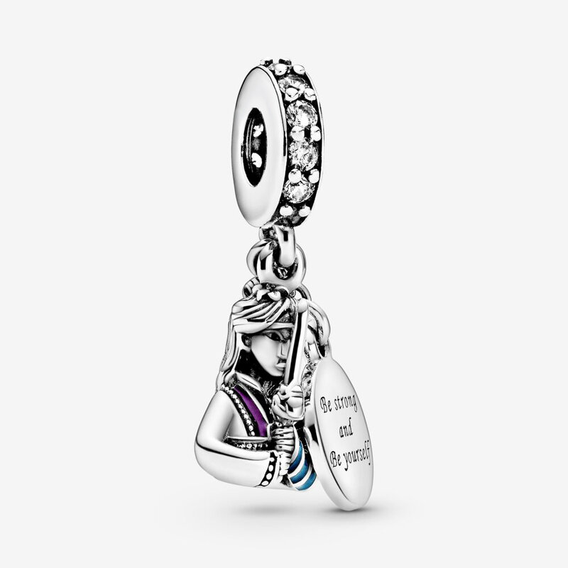 2021 جديد وصول S925 فضة الخرز الأزرق مولان استرخى Charms صالح الأصلي باندورا أساور النساء Jewelry بها بنفسك مجوهرات