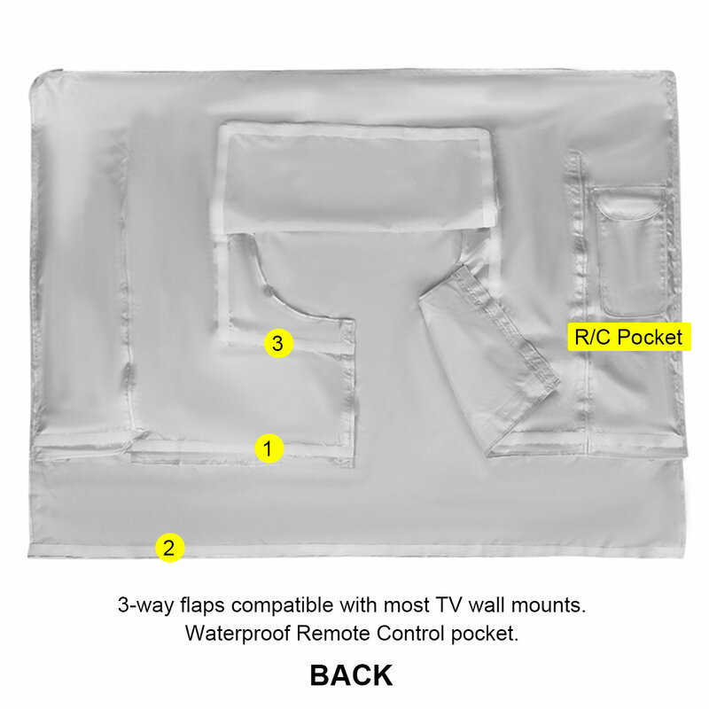 مانعة لتسرب الماء في الهواء الطلق غطاء التلفزيون حماية شاشة تلفاز الغبار غطاء مقاوم للماء لجميع الأغراض غطاء غبار التلفزيون الحال بالنسبة للتلفزيون 30 "-58"