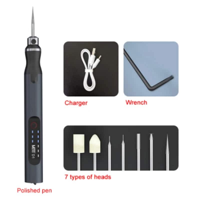MaAnt D1 PCB USB طحن القلم ل آثار إصلاح رقاقة طحن شحن ذكي تلميع قطع الحفر تفكيك قطع أدوات