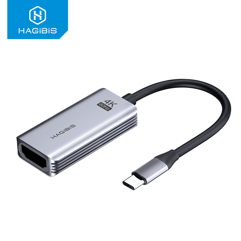 هاجيبيس USB C إلى HDMI محول 4K 60Hz/30Hz كابل نوع C HDMI لماك بوك برو الهواء باد برو Pixelbook XPS غالاكسي Thunderbolt 3