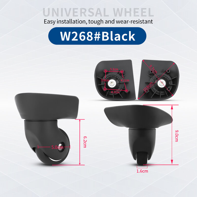 عجلة الأمتعة متوافق مع Sansonlte V22 تعديل استبدال حقيبة تروللي بعجلات حقيبة مناسبة اكسسوارات قوي