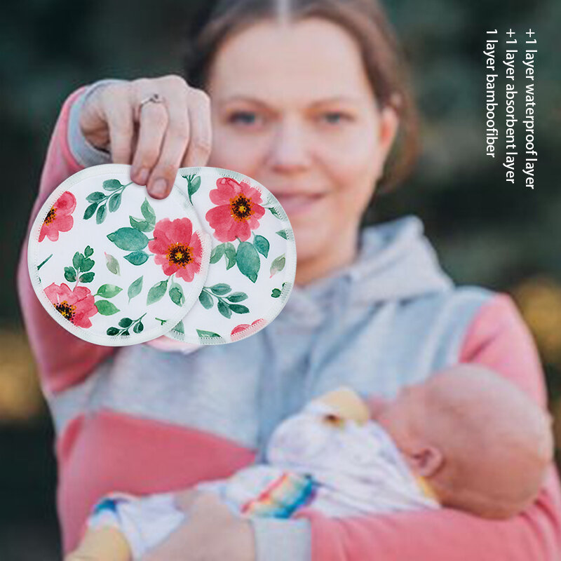 قوس قزح و القزحية لوحة تمريض ماصة وسائد الرضاعة الطبيعية للأم الرضاعة 6 قطعة/الحزمة
