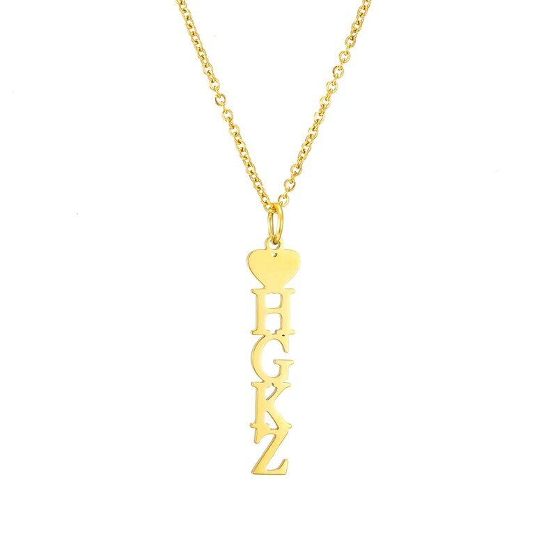 قلادة مخصصة من الفولاذ المقاوم للصدأ مع لوحة اسم مخصصة للنساء ، قلادة ، مجوهرات ساحرة ، 2020
