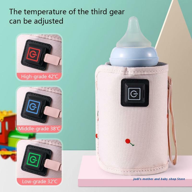 67JC المحمولة USB زجاجة رضاعة للأطفال كيس تدفئة السفر جهاز حفظ حرارة الحليب الرضع زجاجة غطاء دافئ