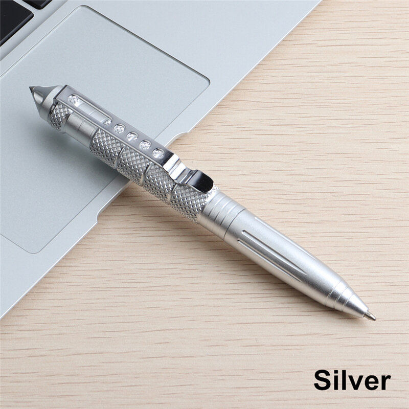 التصميم الكلاسيكي كامل معدن قلم حبر جاف الدفاع عن النفس ويندوز كسر شارب التنغستن الصلب الكتابة القلم شراء 2 إرسال هدية