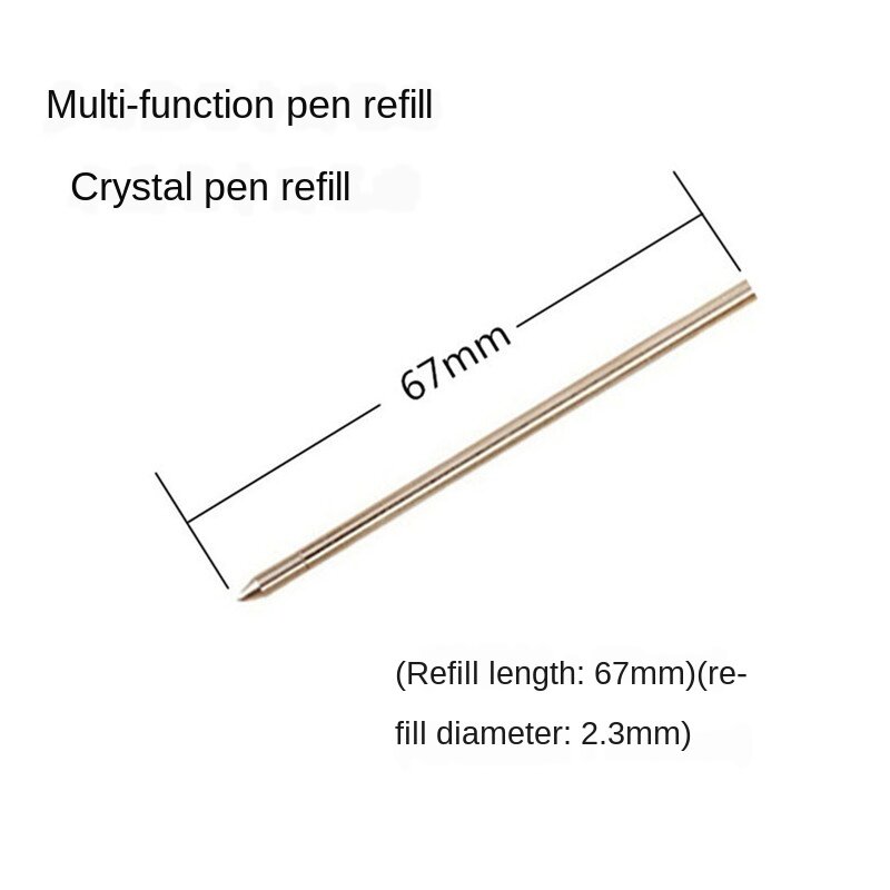 10 قطعة قلم حبر جاف الملء 0.5 مللي متر كريستال الزيتية القلم وظيفة الأساسية الخاصة القلم عبوة خاصة