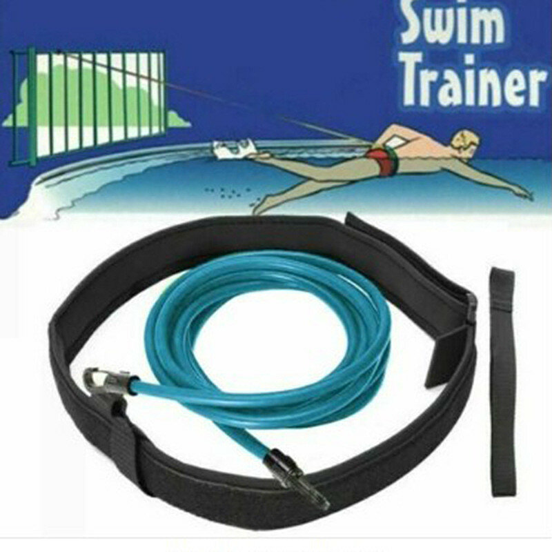 4 متر قابل للتعديل السباحة مقاومة تدريب حزام عالية الجودة مطاطا حبل حمام سباحة شريط الأمان التدريب أنابيب اللاتكس المتمرن